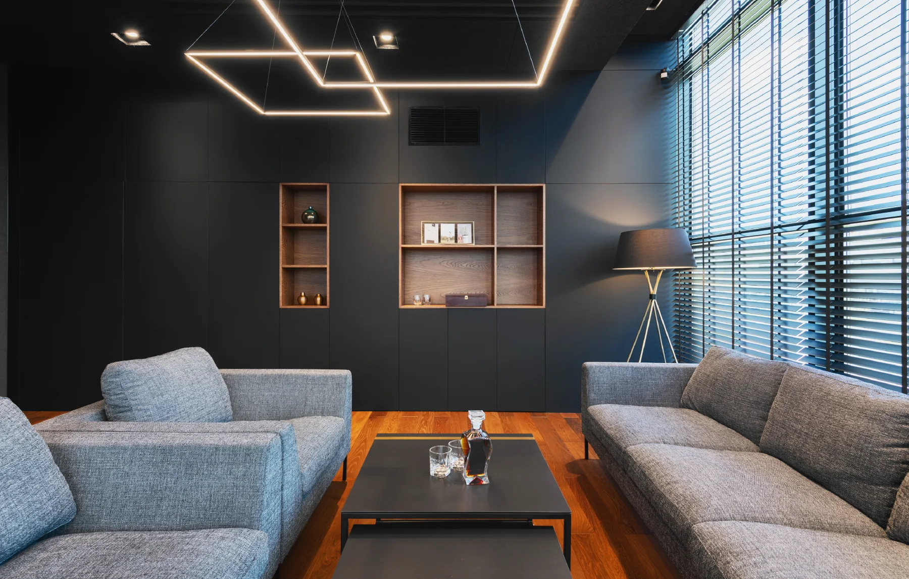 Custom furniture in a production office in Radomsko